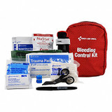 First Aid Only Bleeding Control Kit,16pcs,5x3.5",Red 91138