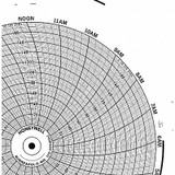 Honeywell Circular Paper Chart, 24 hr, 100 pkg BN  24001660-010