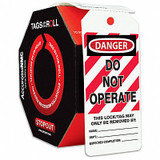 Accuform Danger Tag By The Roll,6-1/4X3,PK100 TAR114