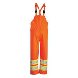 Viking Rain Bib Overall,Class E,Orange,3XL 6323PO-XXXL