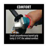 Makita Angle Grinder,6 A,Barrel Grip,4 lb GA4530