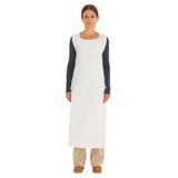 Ansell Bib Apron,Universal,White,Vinyl,PK72 56-016