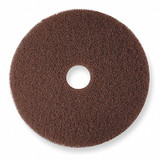 3m Stripping Pad,19 in Dia,Brown,PK5  7100