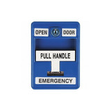 Dortronics Emergency Pull Station,30VAC/DC,Blue 6510/BL-S35