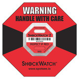 Shockwatch G-Force Indicator Label,50G,PK50  50000K