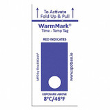 Warmmark Temperature Indicator Label,Heat,PK100 WM 8/46-12