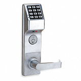 Locdown Electronic Lock,Brushed Chrome,12 Button DL3500CRR US26D