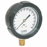 Span Pressure Gauge,0 to 700 Bar,2-1/2In LFS-210-700 BAR-G