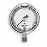 Ashcroft Pressure Gauge,0 to 300 psi,2-1/2In 251009SW02LX6B300