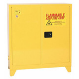 Eagle Mfg Flammable Liquid Safety Cabinet,Yellow 1932XLEGS