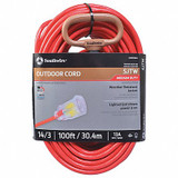 Southwire Extension Cord,14 AWG,125VAC,100 ft. L 2489SW8804