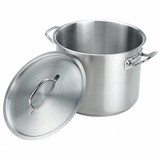 Crestware Stock Pot,9 1/4 in Dia,SS SSPOT08