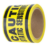 Sim Supply Floor Tape,Black/Yellow,3 inx54 ft,Roll  20FV85