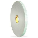 3m Double Sided Foam Tape,5 yd L,1 1/2" W 4008