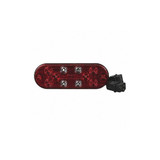 Maxxima Stop/Turn/Tail Light,Oval,Red/White M63354-HYB