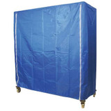 Sim Supply Cart Cover,48x24x74,Blue,Nylon,Zipper  33Y369