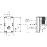 Dayton AC Gearmotor,Open,4 RPM,115V AC,70 in-lb 52JE11