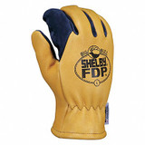 Shelby Firefighters Gloves,XL,Bl/Gld,PR 5280G
