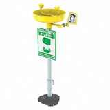 Condor Eyewash Station,Yellow,15-3/4 in. D 49EV47