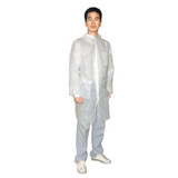 Condor Lab Coat,L,White,PP,PK25 26W796