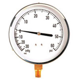 Sim Supply Pressure Gauge,Mechanical Cont,4-1/2 In  18C742