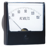 Sim Supply Analog Panel Meter,AC Voltage,0-150 AC V  12G404