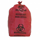 Sim Supply Biohazard Bags,5 gal.,Red,PK200  3UAF4