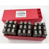 Manufacturer Varies Letter Set,1/4 In. H,Steel 2CDY7