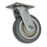 Manufacturer Varies Plate Caster,Swivel,Rubber,7 1/2"H 1NVD6