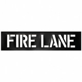 Sim Supply Parking Lot Legend,Fire Lane,Plastic  3W628