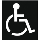Sim Supply Parking Lot Symbol,Disabled,Plastic  3W635
