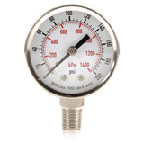 Sim Supply Pressure Gauge,Test,2 In  4FMK9