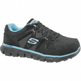 Skechers Athletic Shoe,M,8 1/2,Black,PR 76553 - BKBL SZ 8.5