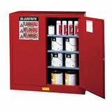 Justrite Paints and Inks Cabinet,40 Gal.,Red 893011