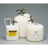Justrite Disposal Can,1 Gal.,White,Polyethylene 12161