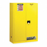 Justrite Flammable Safety Cabinet,45 Gal.,Yellow 894500