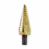 Irwin Step Cone Drill,3/16in to 7/8in,HSS 15104