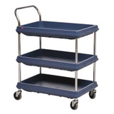 Metro Utility Cart,400 lb. Load Cap., PE BC2030-3DBL