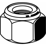 Sim Supply Lock Nut,1/4-20,Gr 18-8,SS,Plain,PK50  U51718.025.0001