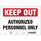 Condor Safety Sign,7 inx10 in,Vinyl 473L78