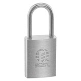 Best Padlock, 7/8 in,Rectangle,Silver  11B722T