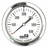 Thuemling Pressure Gauge,0 to 400 psi,2-1/2" Dial FA-LFP-210-BG
