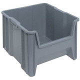 Quantum Storage Systems Bin,Gray,Polyethylene,12 1/2 in QGH800GY