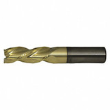 Cleveland Sq. End Mill,Single End,Carb,1/2" C72359