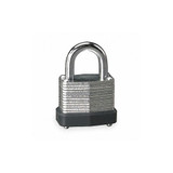 Manufacturer Varies Keyed Padlock, 9/16 in,Rectangle,Silver 1XRU2