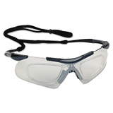 V60 Safeview* Safety Eyewear with RX Inserts, Anti-Fog/Anti-Scratch, Blue Frame