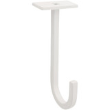 National 2647 5 In. White Steel Long Ceiling Plant Hook N275-512