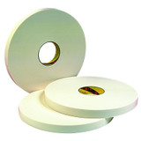 Double Coated Urethane Foam Tapes 4016, 1/2 in x 36 yd, 1/16 in, Natural