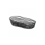 Tablecraft Food Serving Basket,4 in W,Black,PK6  BK11709