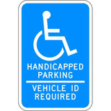 Lyle ADA Handicapped Parking Sign,18" x 12"  HC-MN02-12HA